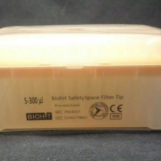 Наконечники 300 мкл для дозаторов Sartorius BIOHIT с фильтром SafetySpace, 52.5 мм, стерильные, в штативе 10х96 шт.