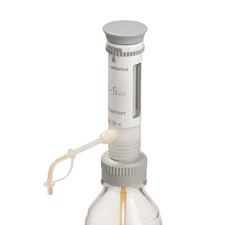 Дозатор механический (флакон-диспенсер) 1-канальный Sartorius BIOHIT Prospenser, 0.4-2 мл