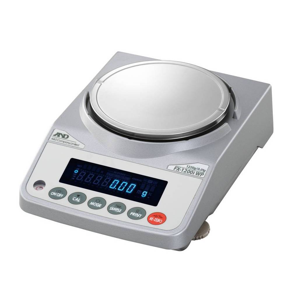 Влагозащищённые лабораторные весы AND DL-1200WP